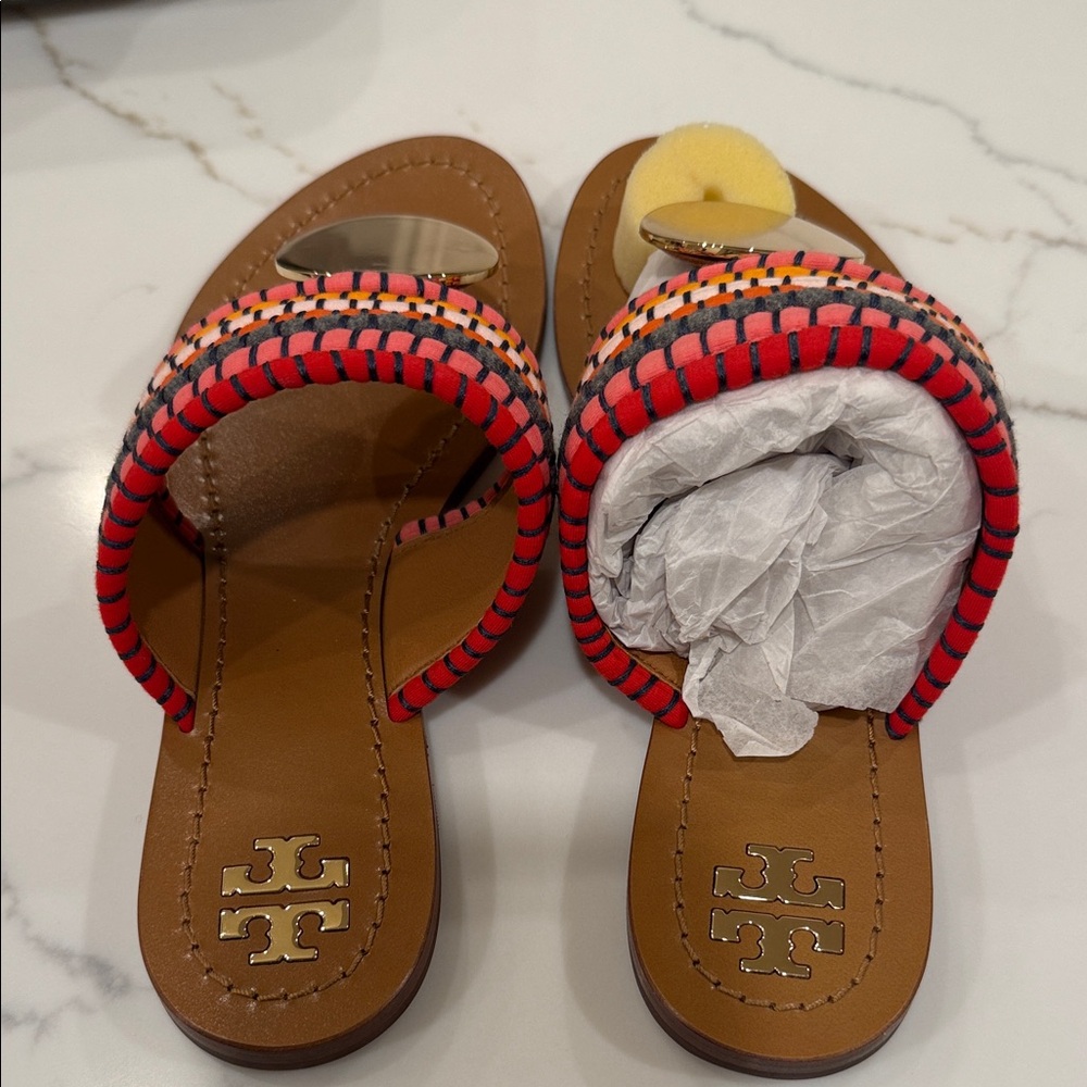 Tory Burch Multicolor Patos Slide Sandals